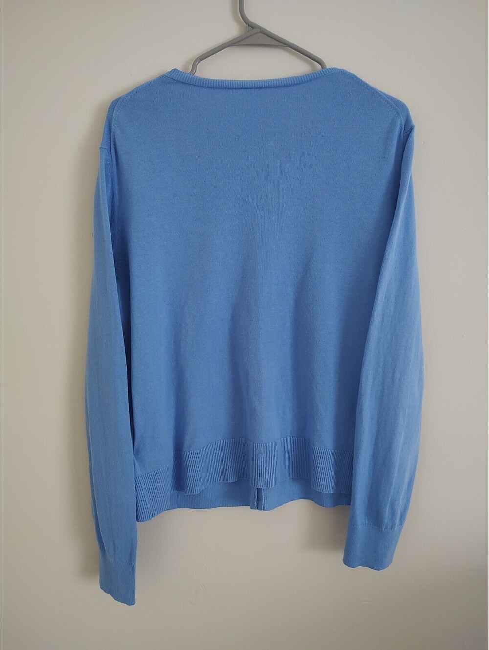 GAP Women's Light Blue Cotton Cardigan Sweater Size XL - Picture 2 of 7